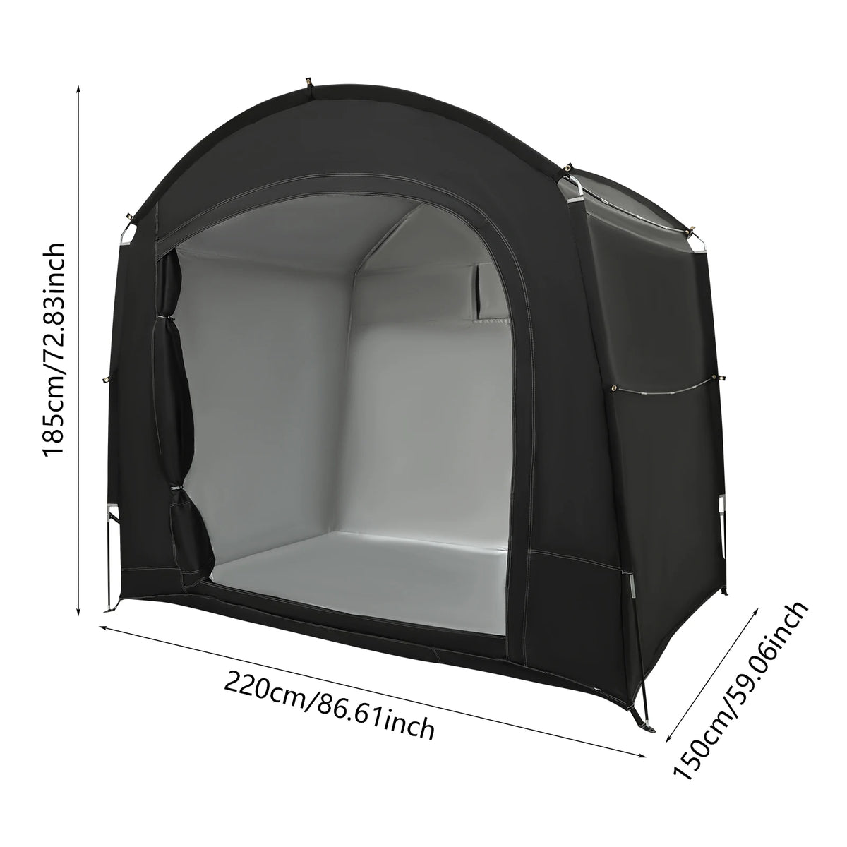 Bike Storage Shed Portable Waterproof Bicycle Shelter Tent For 1 To 4 Bikes