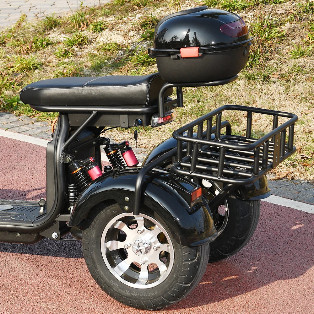Three Wheel 3000W Off Road Mobility Scooter With Lithium Battery