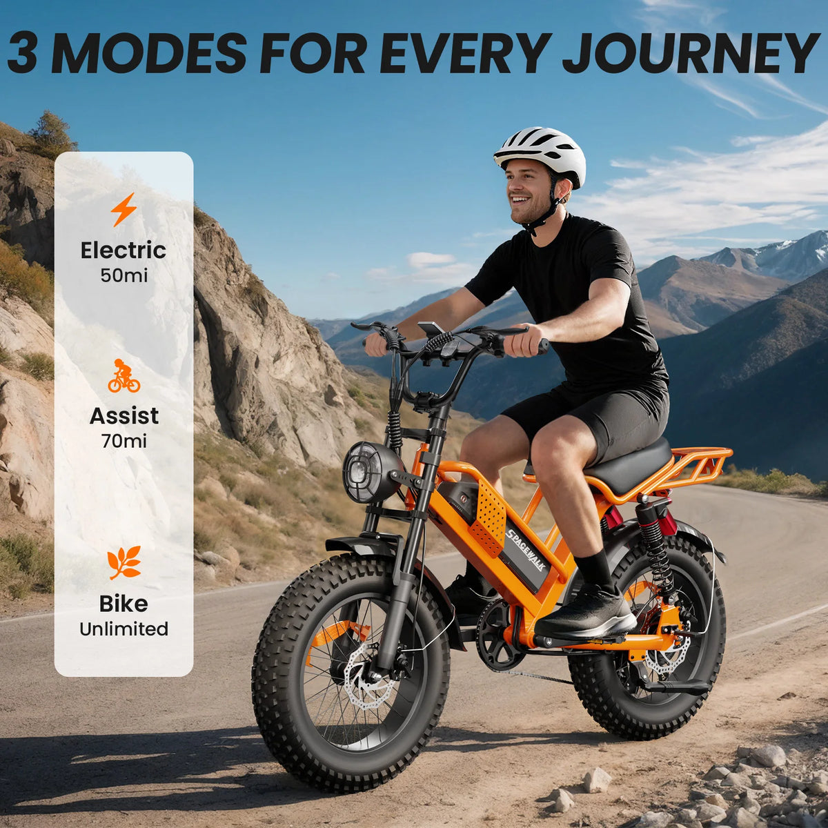 EILLEO SPACEWALK M7 Teen Electric Bike 750W Peak Motor