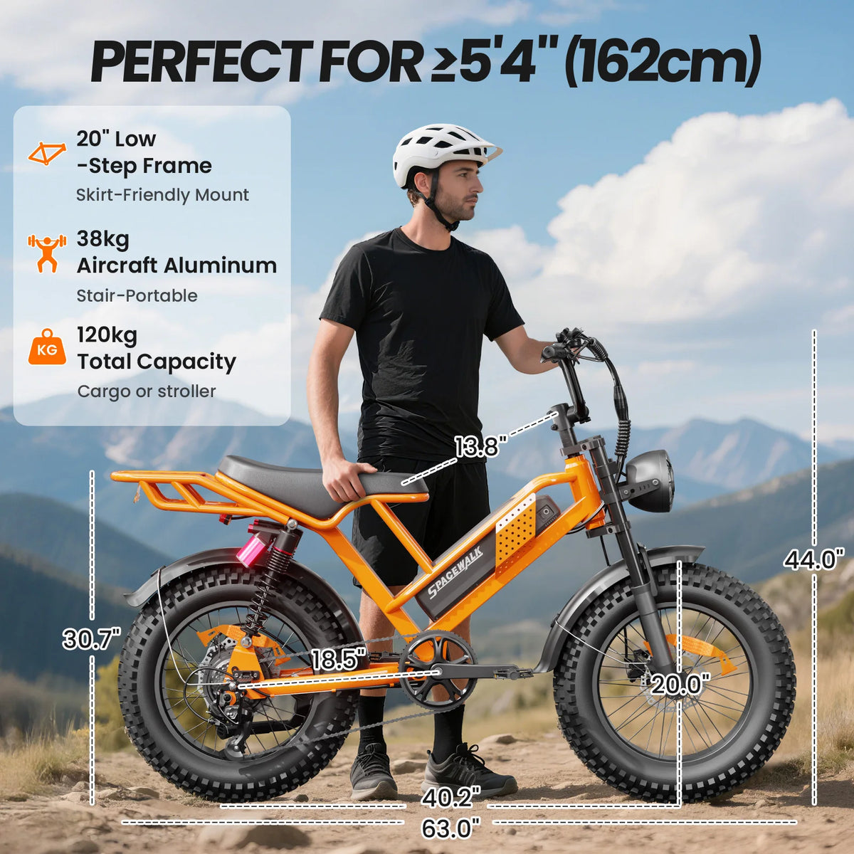 EILLEO SPACEWALK M7 Teen Electric Bike 750W Peak Motor