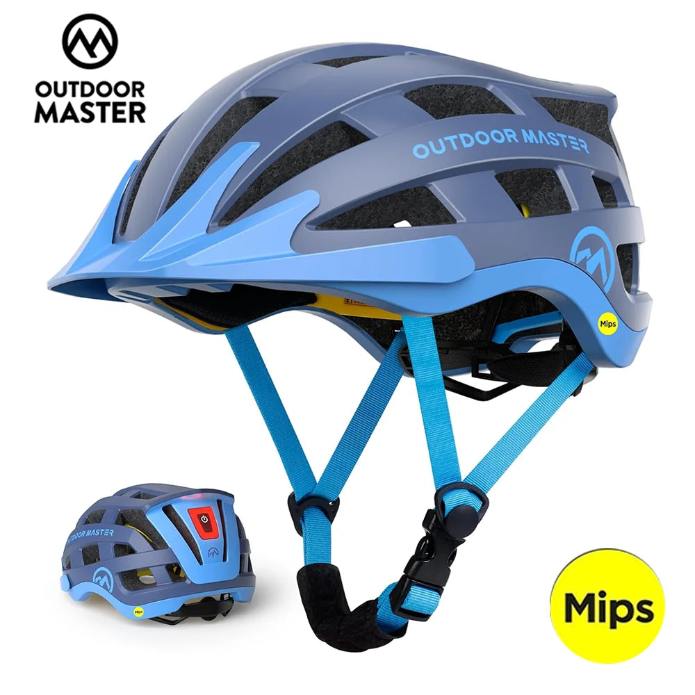 Lightweight Mips Cycling Helmet With Rechargeable Led Tail Light