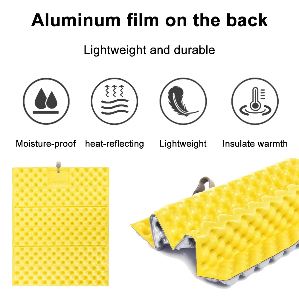 Widesea Outdoor Foldable Camping Mat Ultralight Seat Pad Waterproof