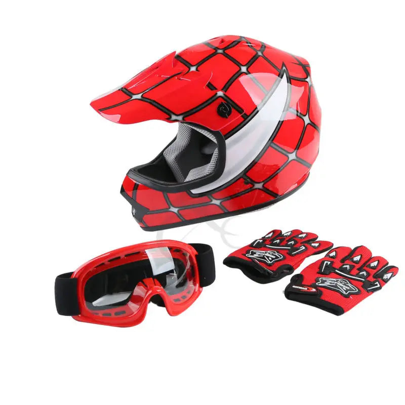 TCMT Youth Full Face Protective Motorcycle Cycling Helmet