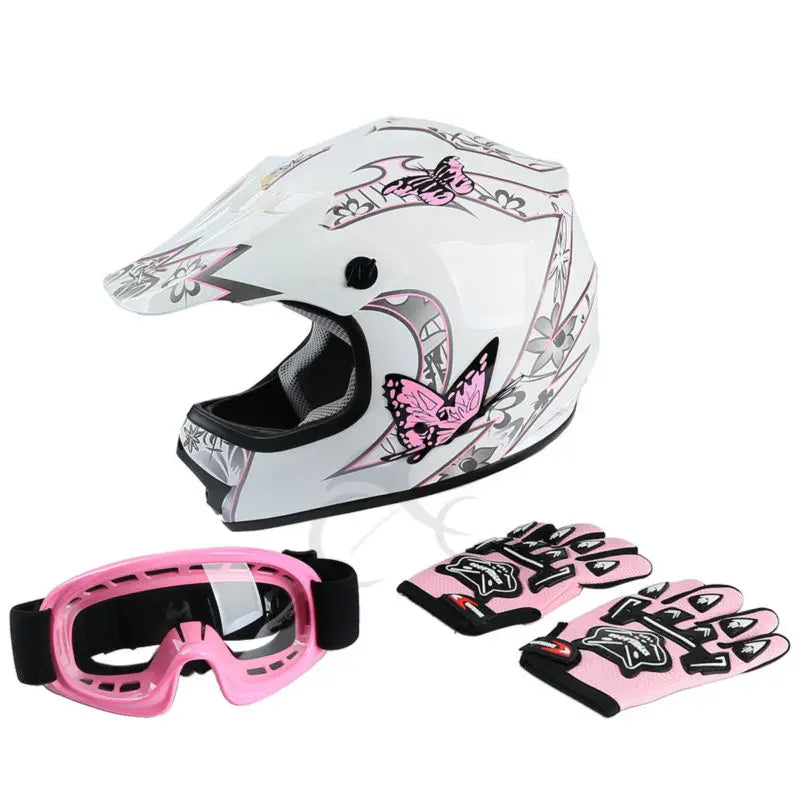TCMT Youth Full Face Protective Motorcycle Cycling Helmet