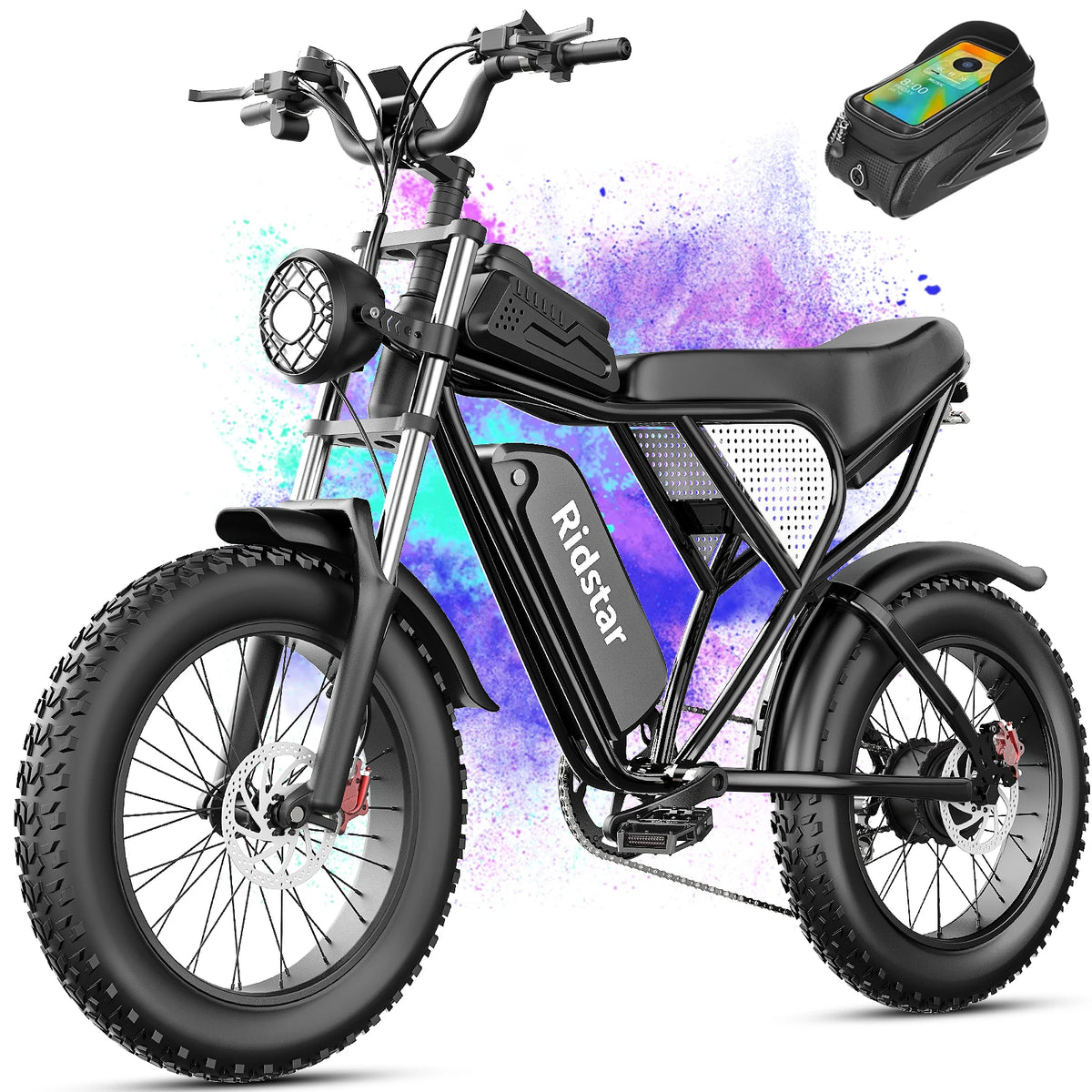 Ridstar Q30 2000W Electric Fat Bike 48V 20Ah Detachable Battery