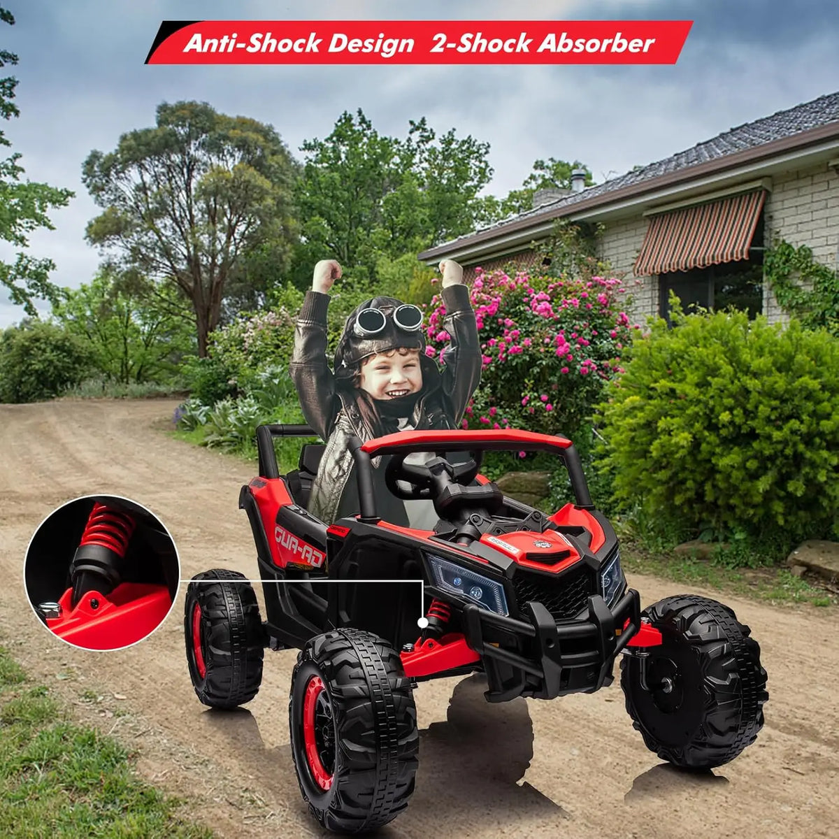 24V Kids Ride UTV Toy With Remote And LED Illumination