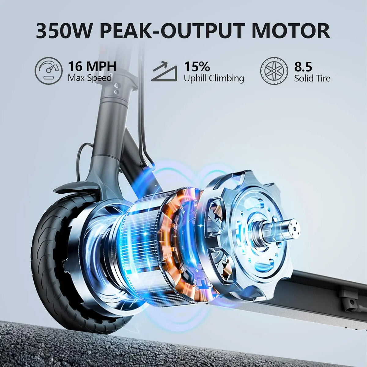 Ladped LP60 Electric Scooter 350W 19 MPH Folding 16 Miles