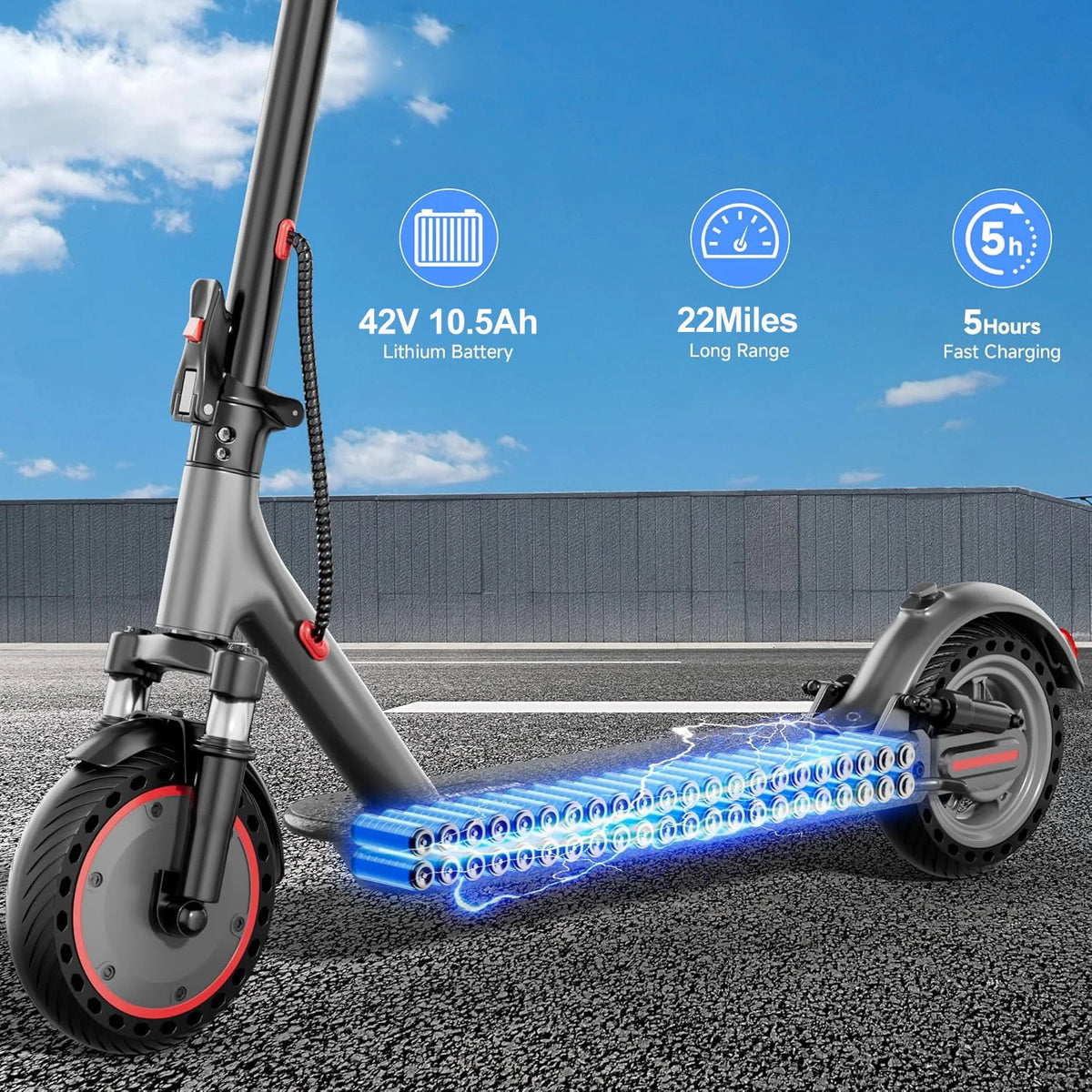 AOVOPRO Electric Scooter With Powerful Motor And App Control