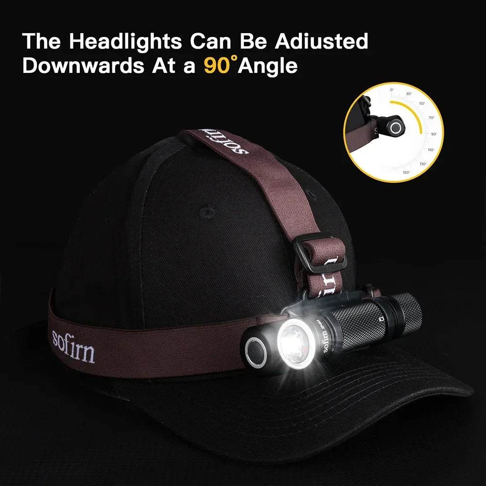 Sofirn SP40A 1200lm TIR Headlamp Rechargeable USB C With Magnet