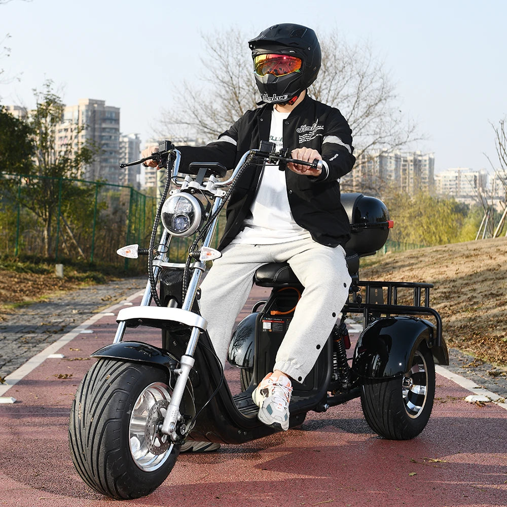 Three Wheel 3000W Off Road Mobility Scooter With Lithium Battery