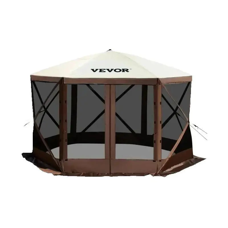 SucceBuy Pop Up Camping Gazebo Canopy Shelter Six Sided Shade