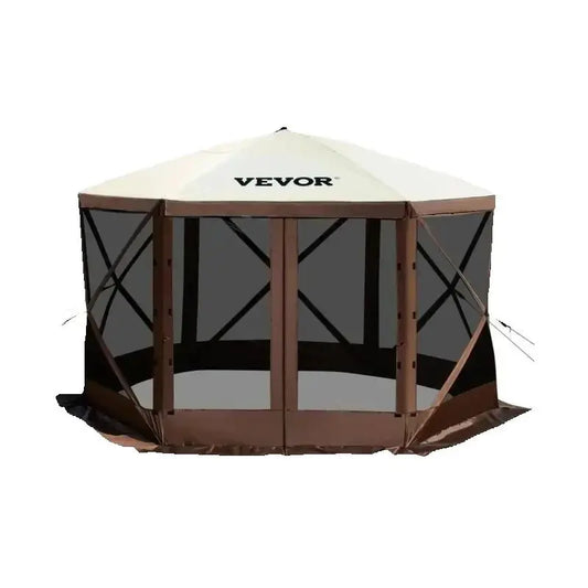 SucceBuy Pop Up Camping Gazebo Canopy Shelter Six Sided Shade