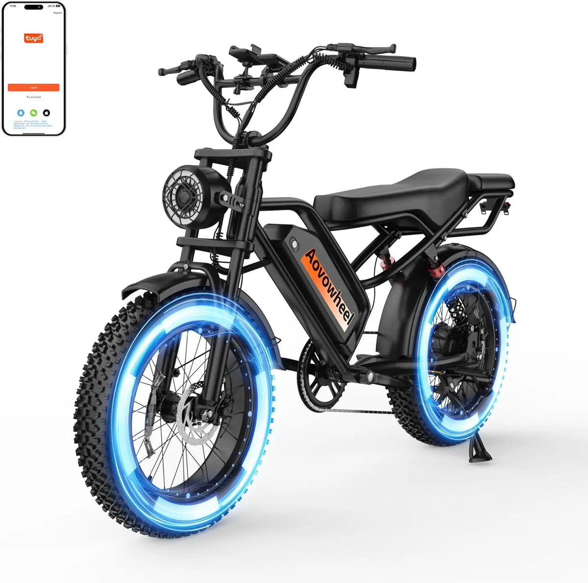 AOVOWHEEL AW2PRO Electric Bike 1500W Fat Tire 70 Mile Range