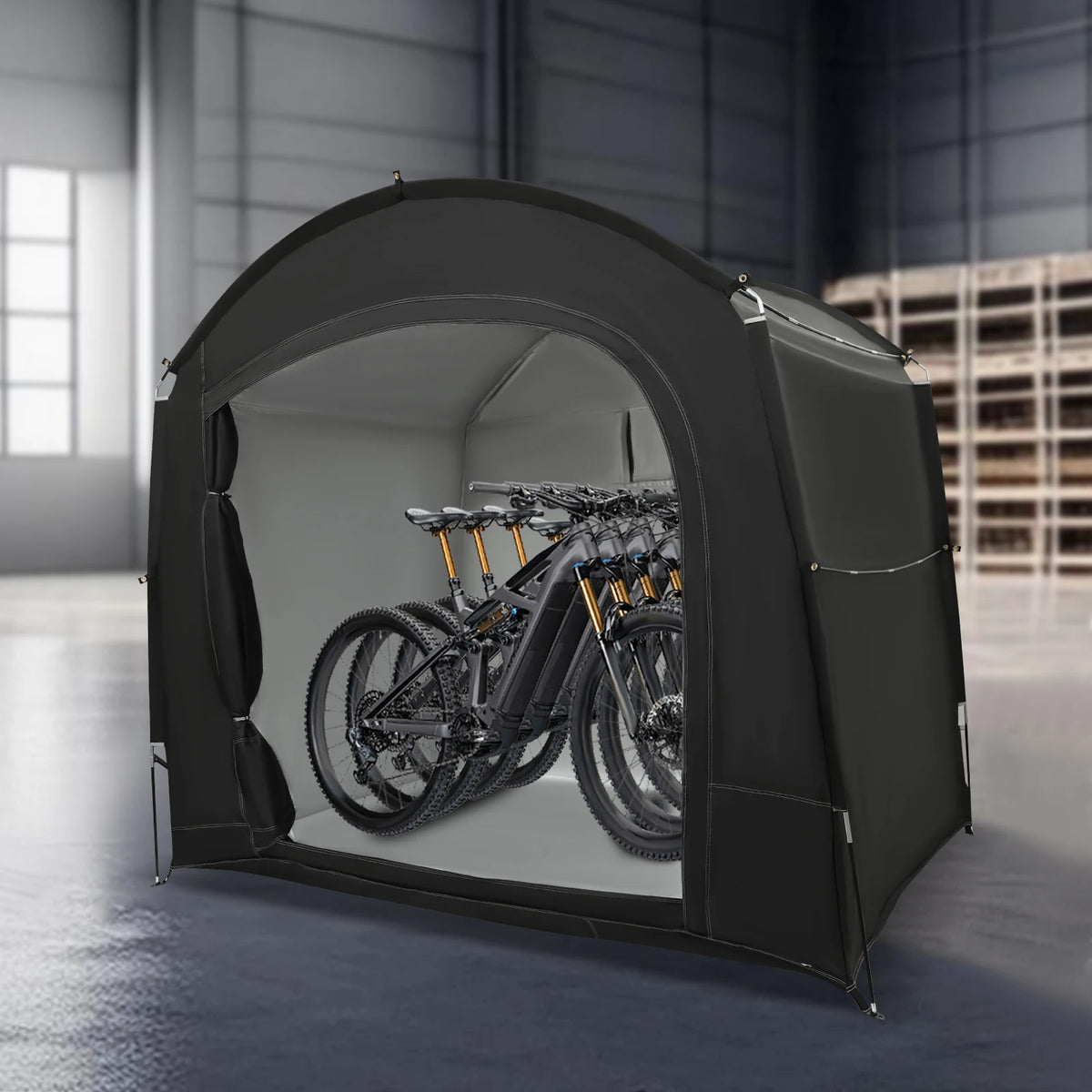 Bike Storage Shed Portable Waterproof Bicycle Shelter Tent For 1 To 4 Bikes