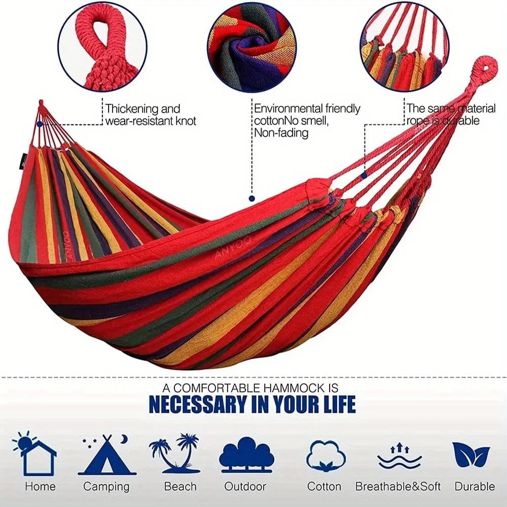 Outdoor Multi Functional Anti Flip Garden Hammock With Straps