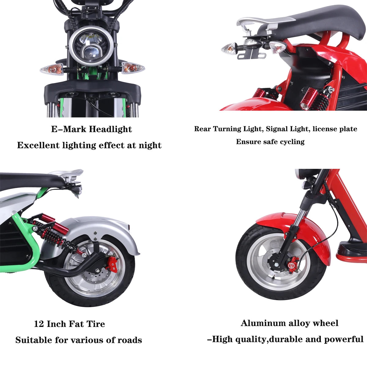 eHoodax M6 Electric Scooter 3000W Two Wheel Fat Tire