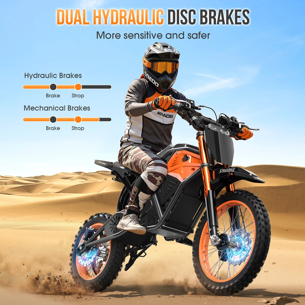 EILLEO SPACEWALK 48V 3000W Electric Dirt Bike for Adults