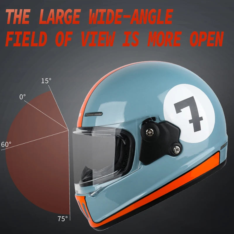 UCHOOSE DOT Certified Retro Open Face Motorcycle Helmet