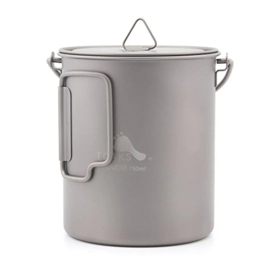 Stainless Steel Pot With Bail Handle For Ultralight Camping Backpacking