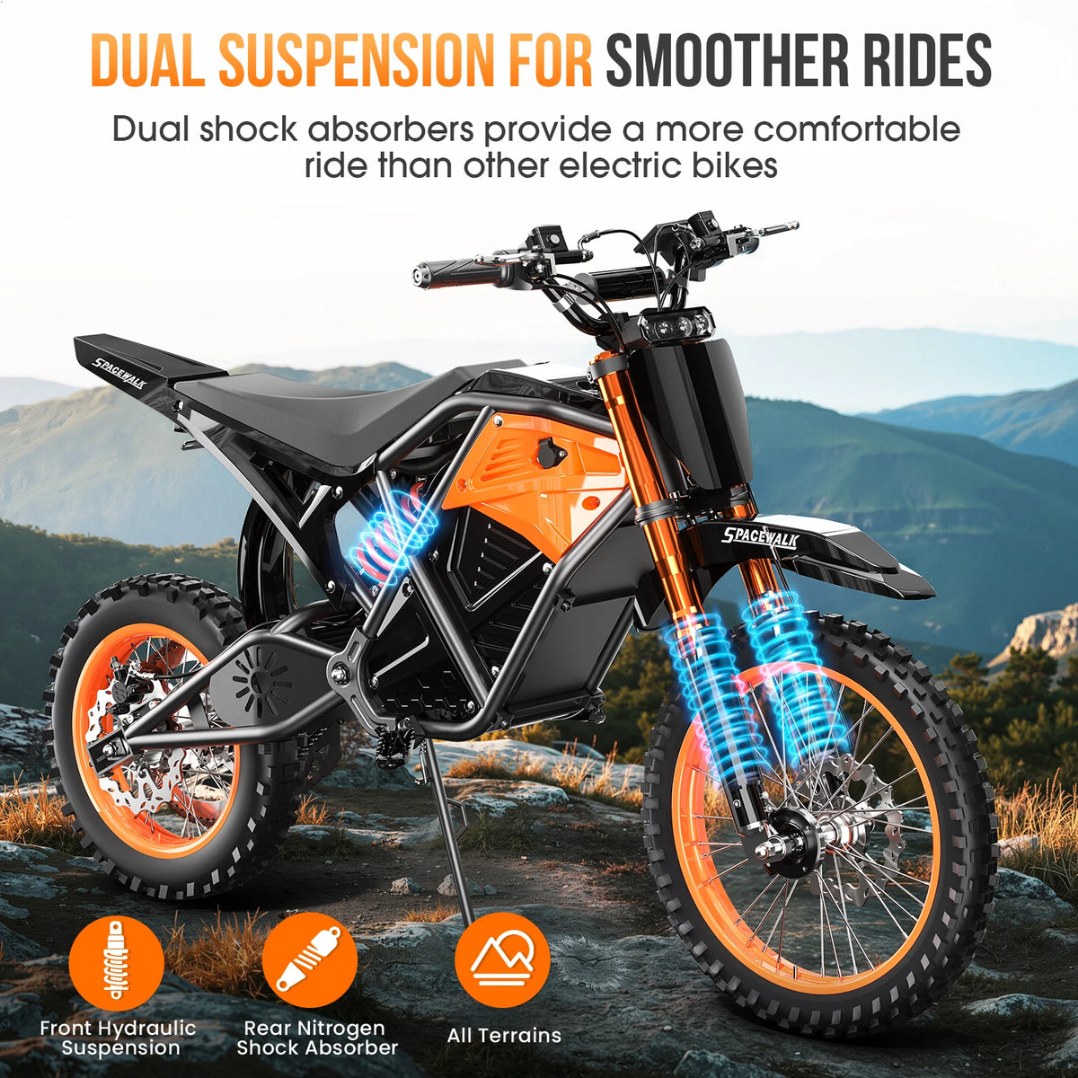 EILLEO SPACEWALK 48V 3000W Electric Dirt Bike for Adults