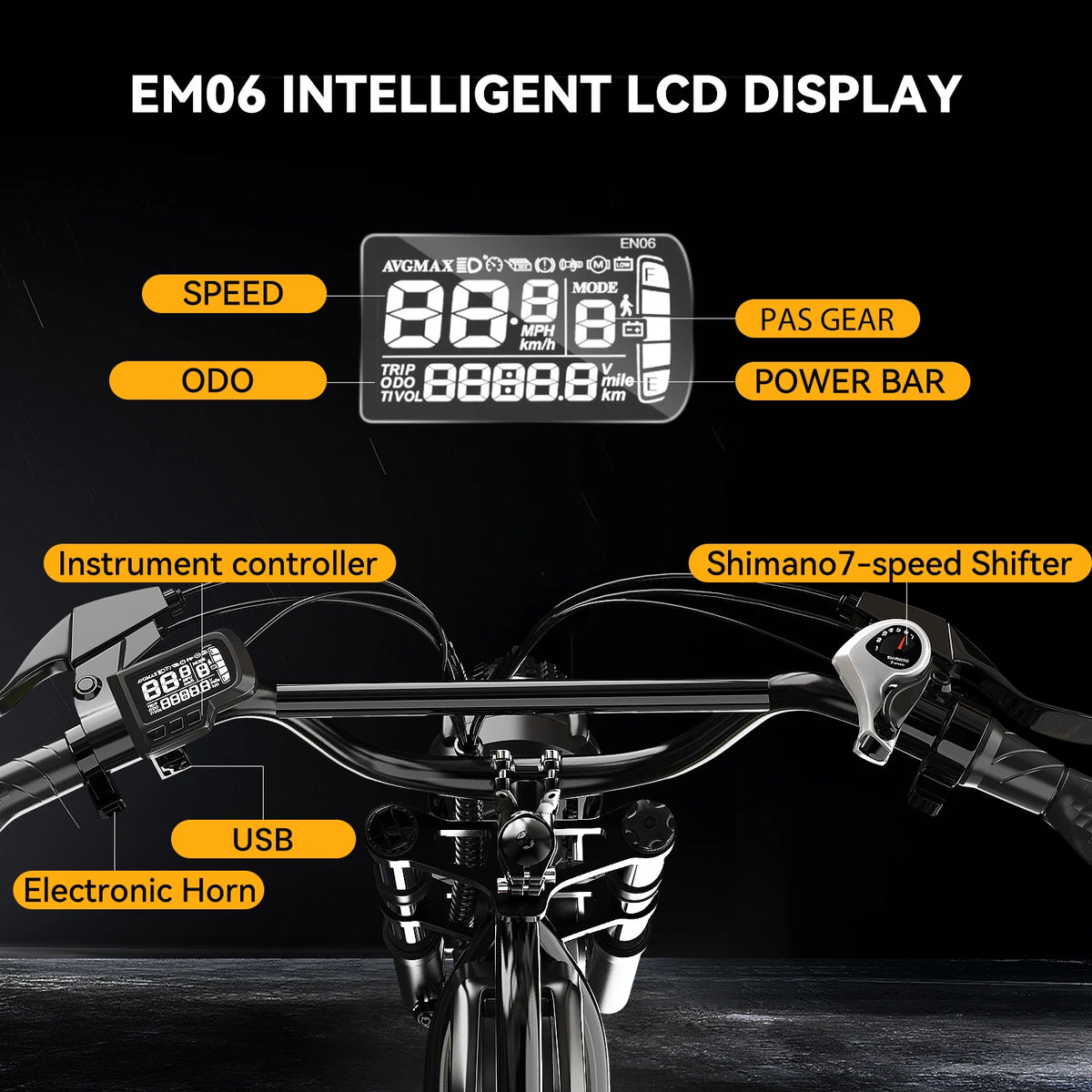 CYBERVELO EK11 Full Suspension Electric Bike For Adults