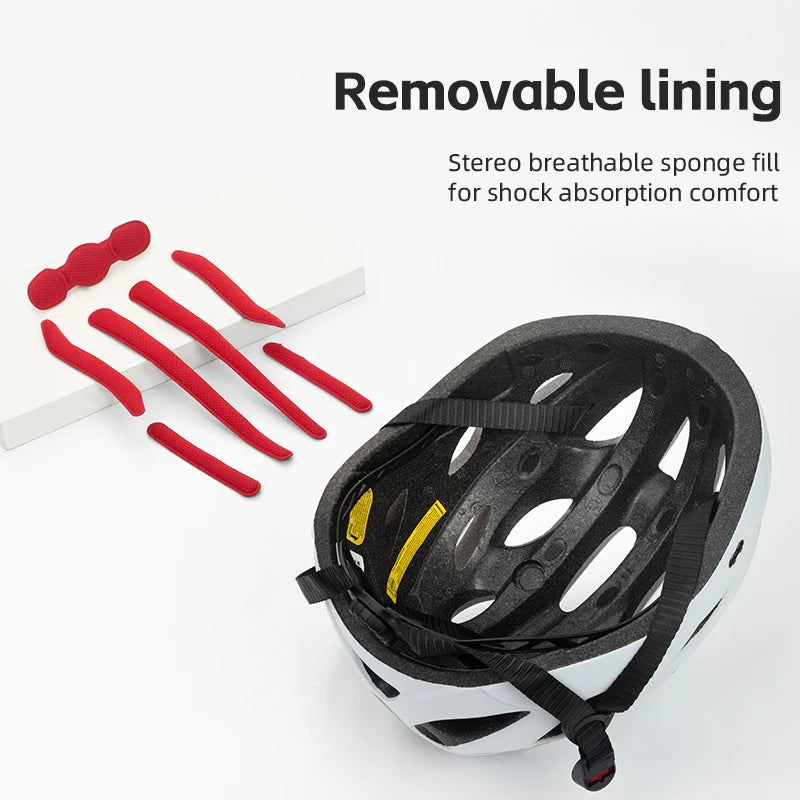 Rockbros Lightweight Cycling Helmet With Protective Goggles