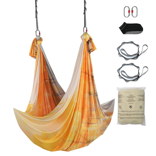 SucceBuy Aerial Yoga Hammock And Full Rigging Hardware Kit