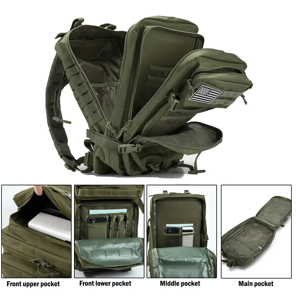ReFire Gear Tactical Backpack Outdoor Rucksack For Hiking And Camping