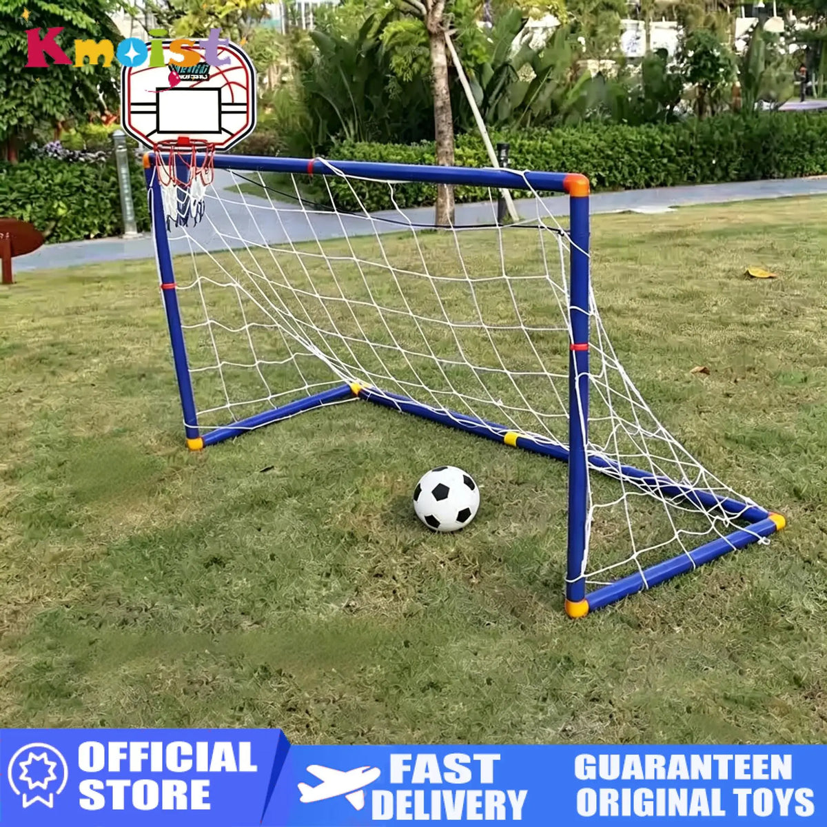 2 IN 1 Sports Toys Children's Basketball Stand Football Goal Toy Portable Indoor Outdoor Games Child Boys Kids Birthday Gifts