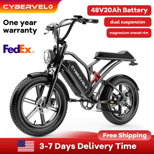 CYBERVELO EK11 Full Suspension Electric Bike For Adults