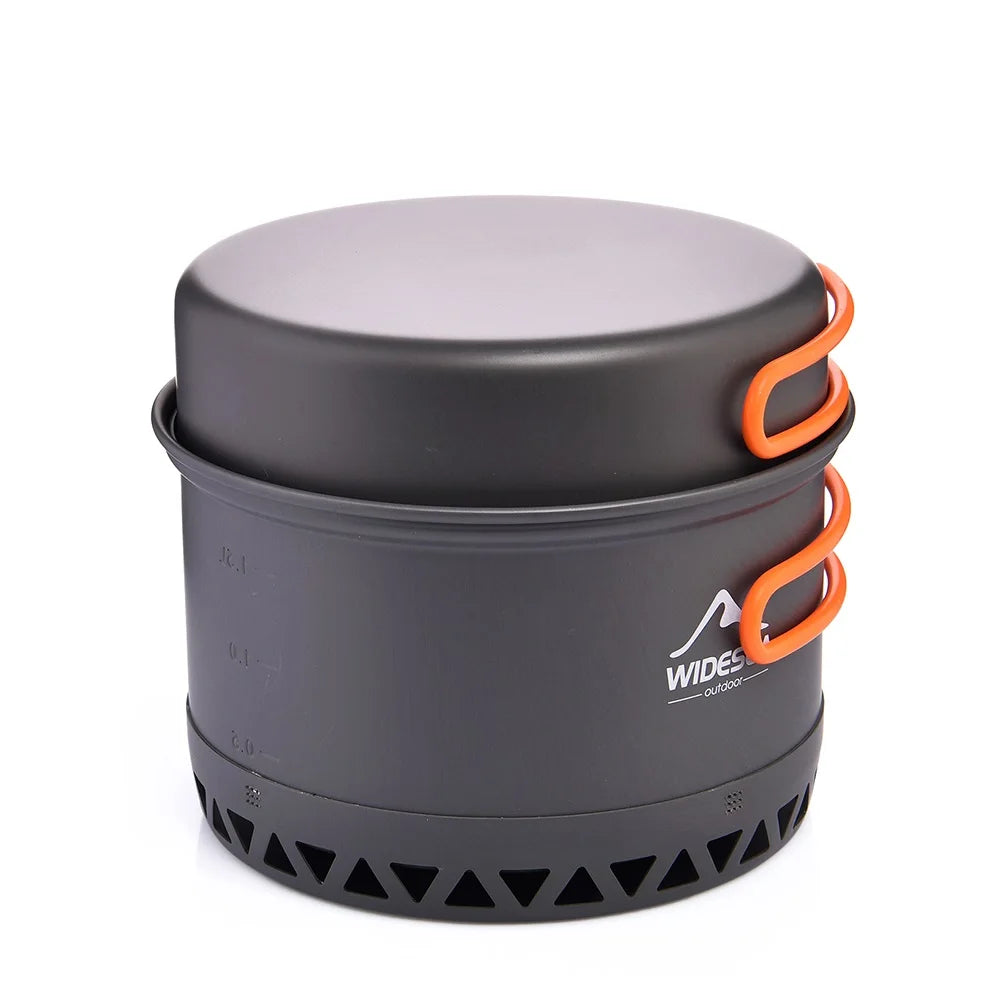 WIDESEA Outdoor Camping Cookware Set With Kettle And Utensils