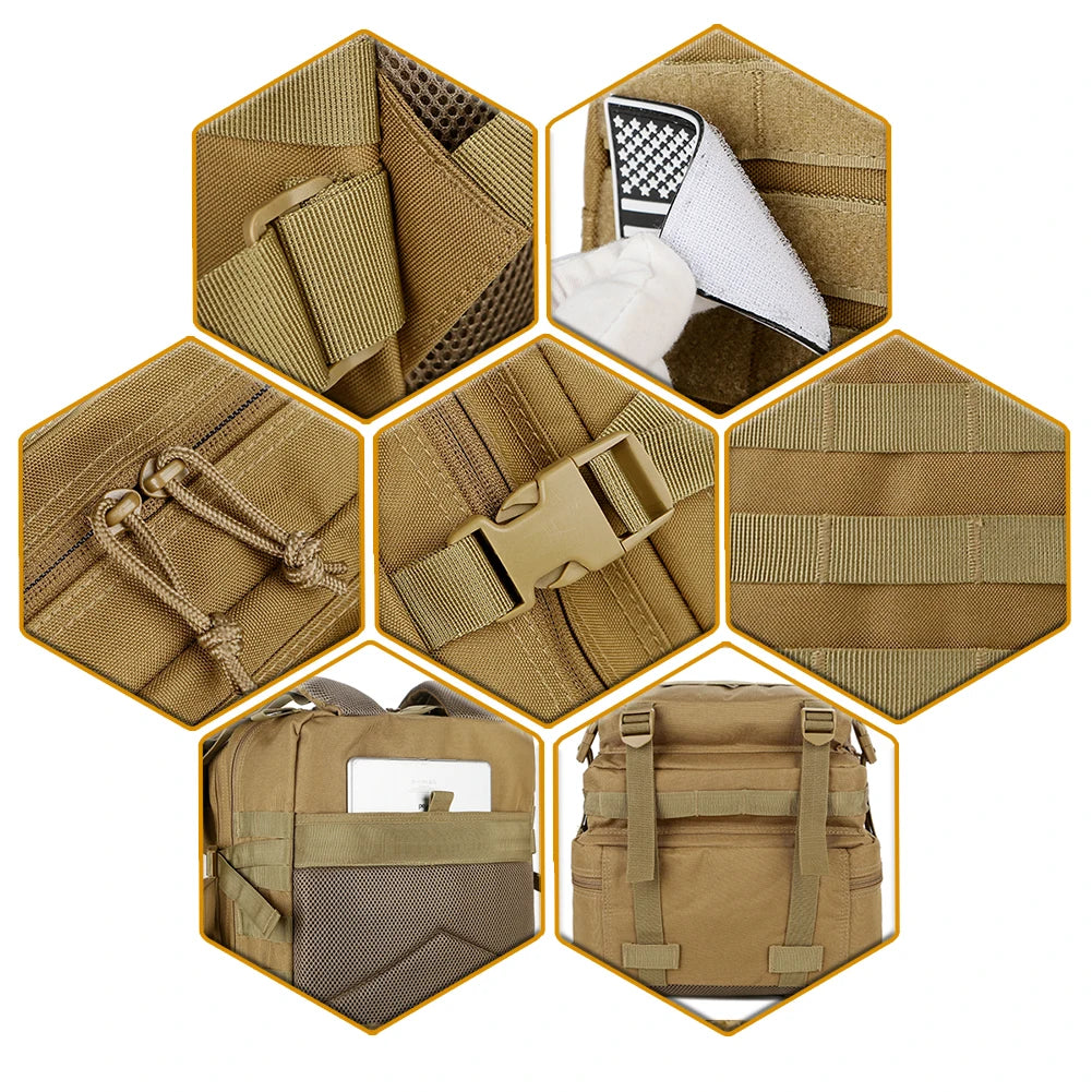 ReFire Gear Tactical Backpack Outdoor Molle EDC Pack For Trekking