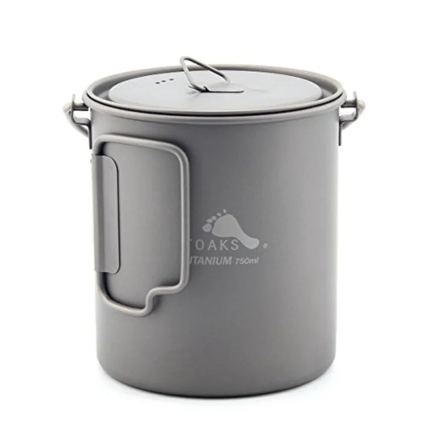 Stainless Steel Pot With Bail Handle For Ultralight Camping Backpacking