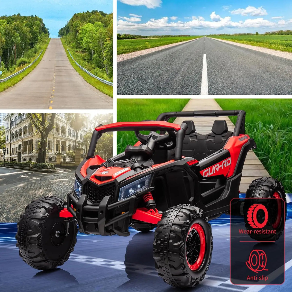 24V Kids Ride UTV Toy With Remote And LED Illumination