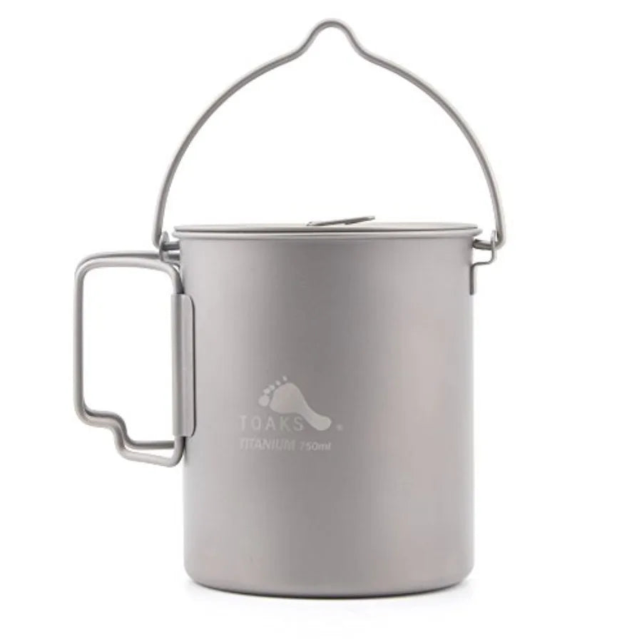 Stainless Steel Pot With Bail Handle For Ultralight Camping Backpacking