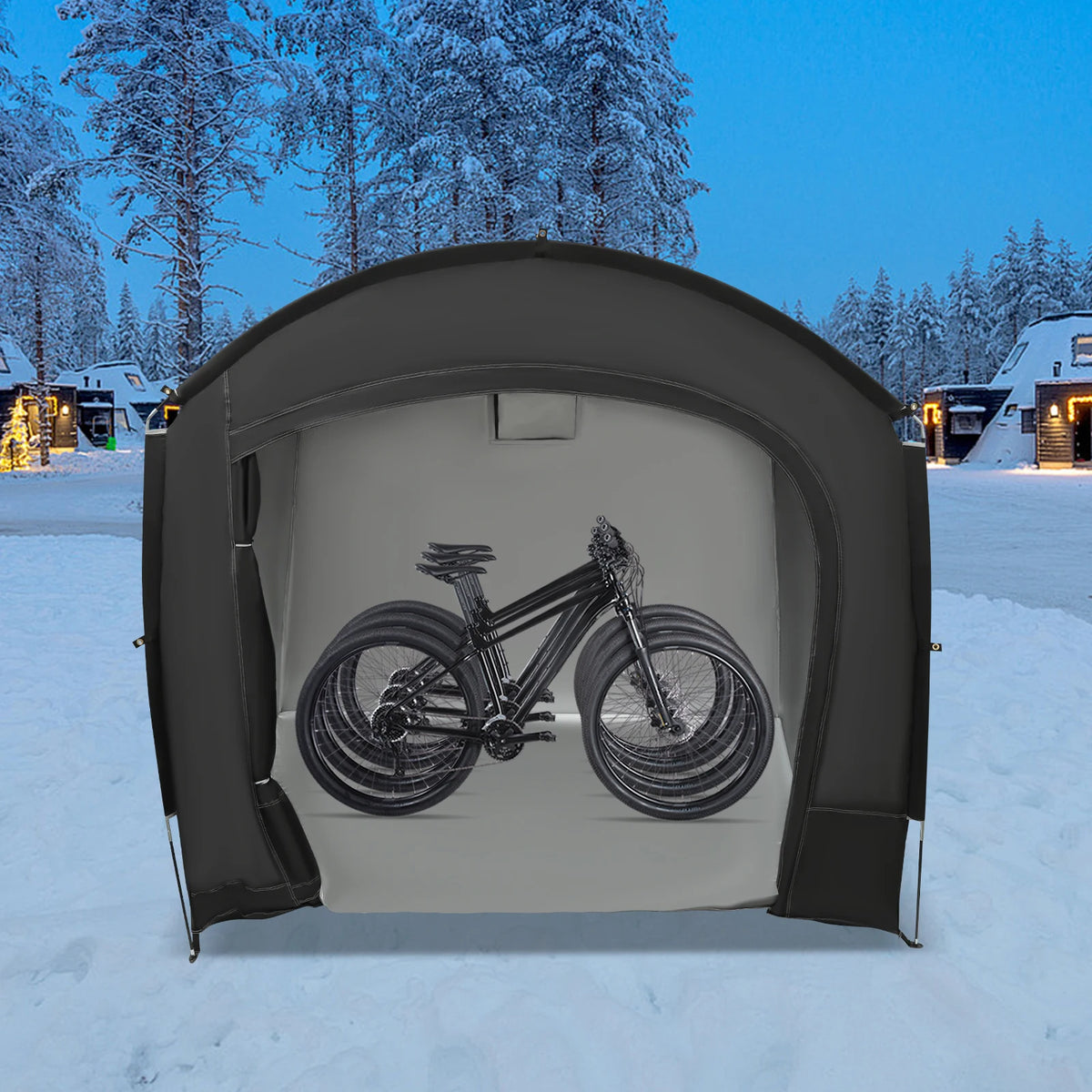 Bike Storage Shed Portable Waterproof Bicycle Shelter Tent For 1 To 4 Bikes