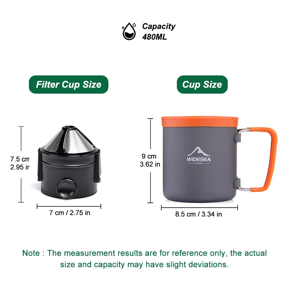 WIDESEA Outdoor Camping Cookware Set With Kettle And Utensils