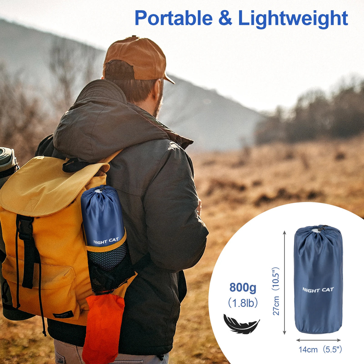 Waterproof Ultralight Air Mattress With Pillow Insulated Pad TPU