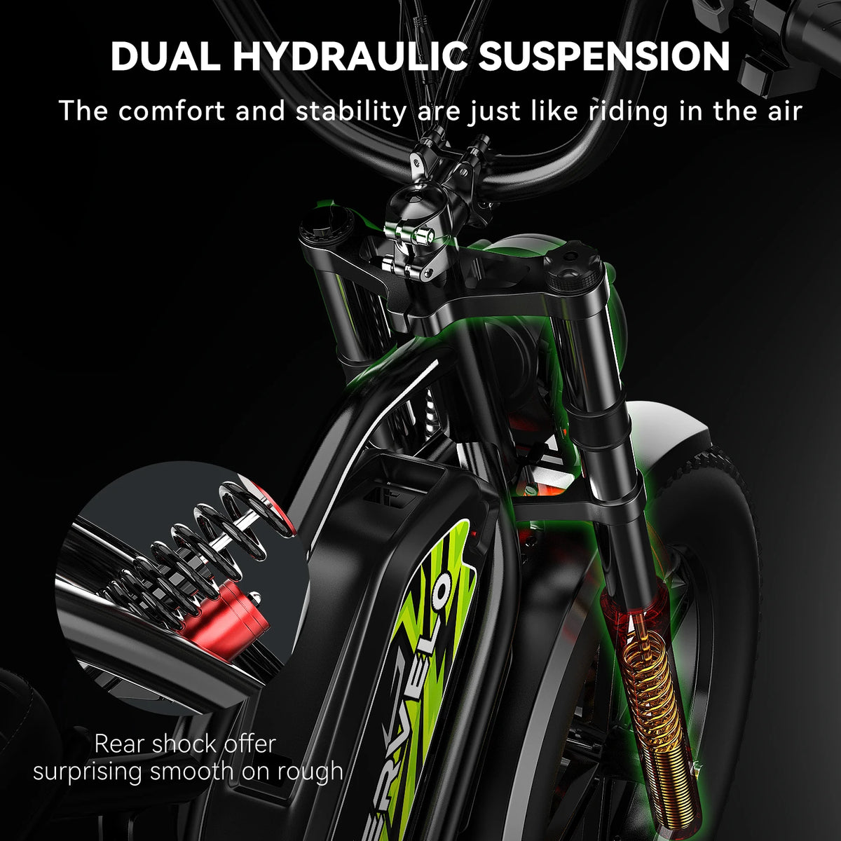 CYBERVELO EK11 Full Suspension Electric Bike For Adults