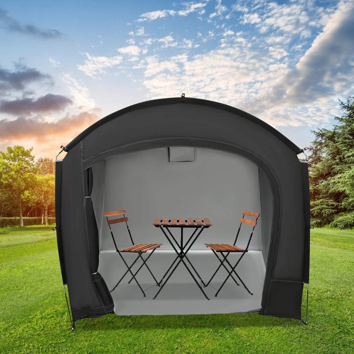 Bike Storage Shed Portable Waterproof Bicycle Shelter Tent For 1 To 4 Bikes