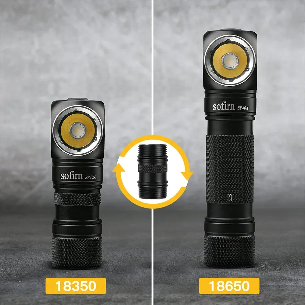 Sofirn SP40A 1200lm TIR Headlamp Rechargeable USB C With Magnet