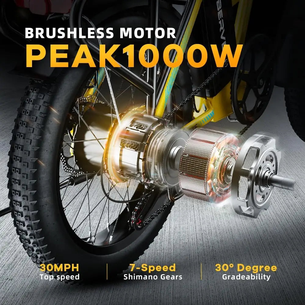 CYBERVELO 1000W Foldable Electric Bike EK4 EK5 Fat Tire