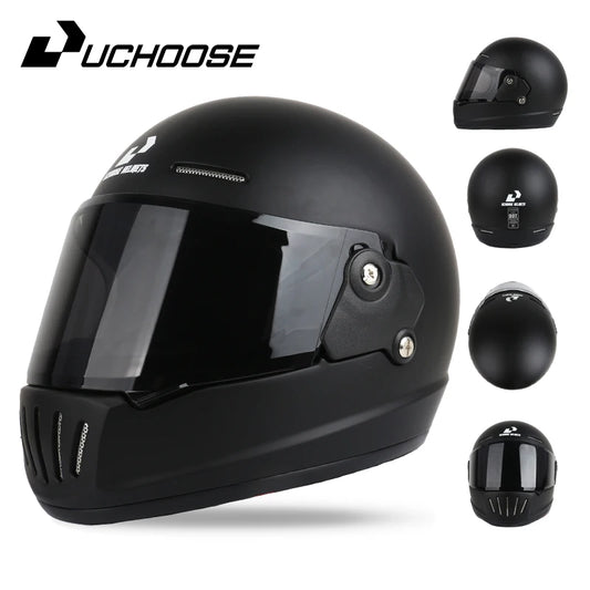 UCHOOSE DOT Certified Retro Open Face Motorcycle Helmet
