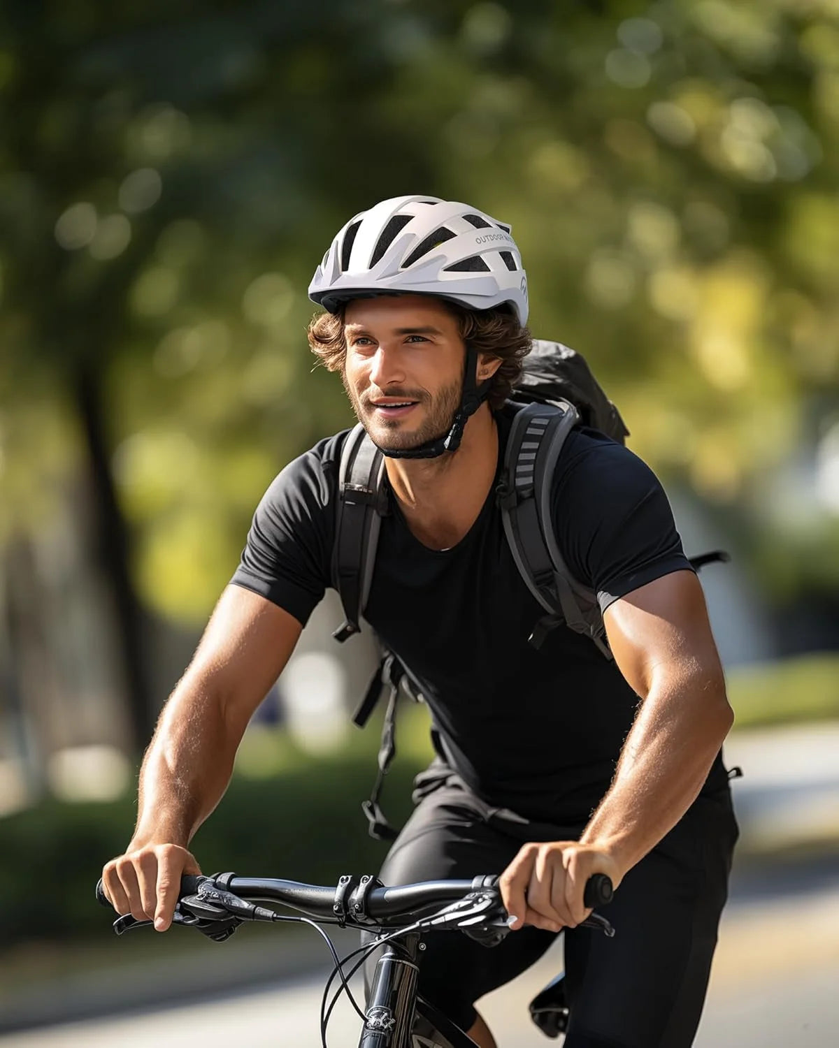 Lightweight Mips Cycling Helmet With Rechargeable Led Tail Light