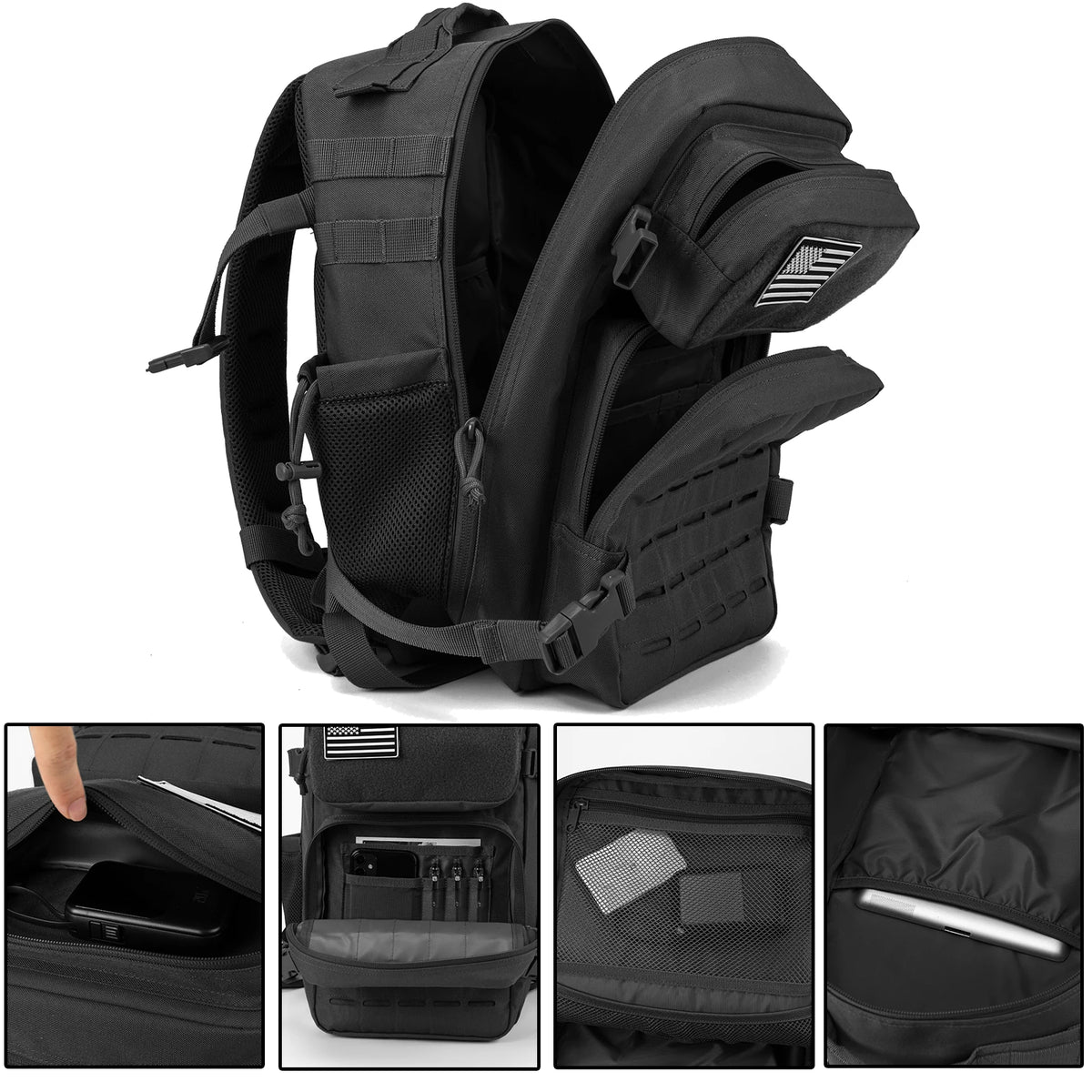 ReFire Gear Tactical MOLLE Backpack For Outdoor Hiking Survival