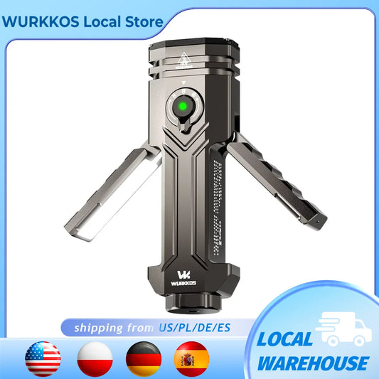 Wurkkos HD02 LED Camping Flashlight Portable Outdoor Searchlight