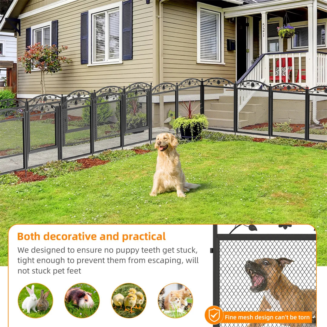 BINGOPAW Heavy Duty Dog Playpen For Indoor Outdoor Use With Waterproof Pad