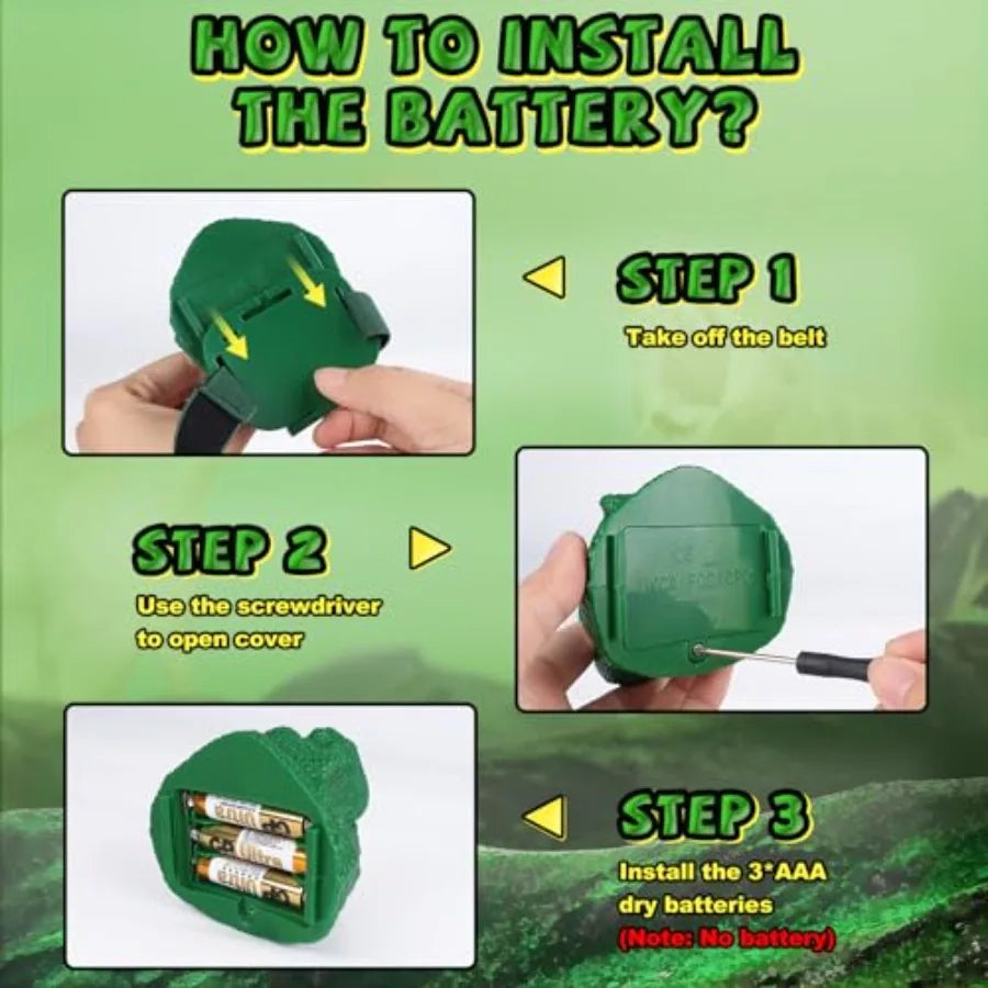 T-Rex Dinosaur Headlamp With Roar And Silent Led Light