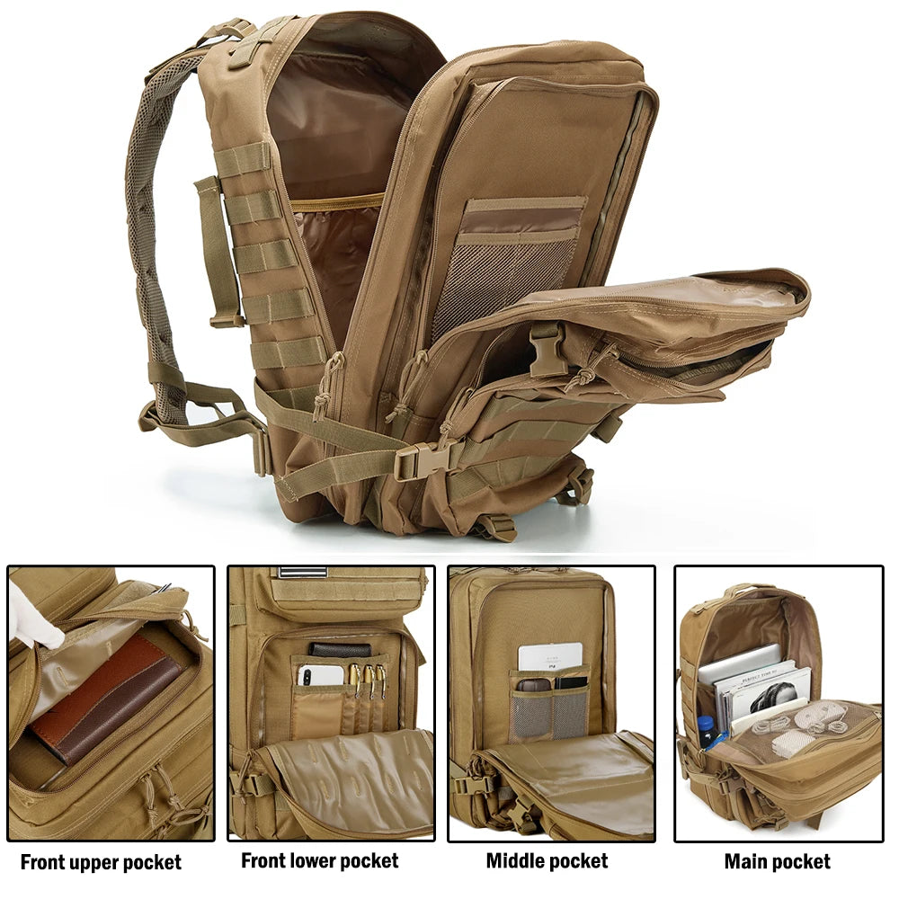 ReFire Gear Tactical Backpack Outdoor Molle EDC Pack For Trekking