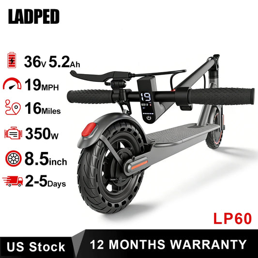 Ladped LP60 Electric Scooter 350W 19 MPH Folding 16 Miles